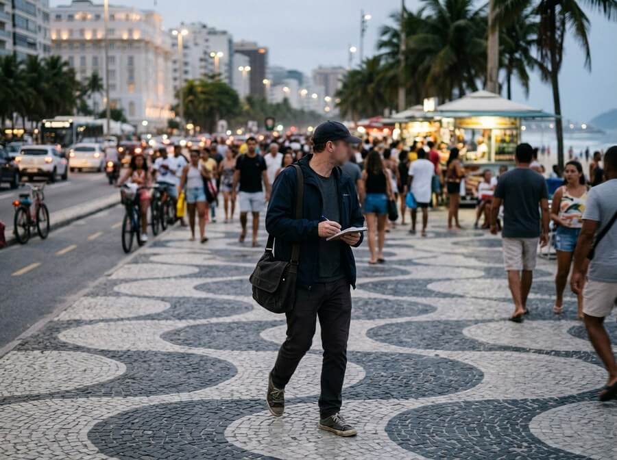 Investigador em operação de campo